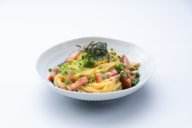 和風パスタ【いぶりがっこ本舗　きむらやのだし編】