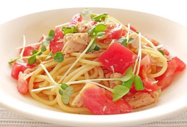 ツナとトマトのパスタ
